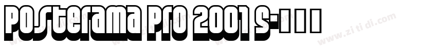 Posterama Pro 2001 S字体转换